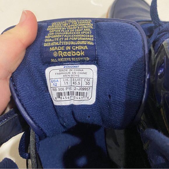 Men’s Reebok Exofit Plus HI SE Retro Blue Shoes 2-J09957 - sz 12 - athletic - Picture 15 of 16